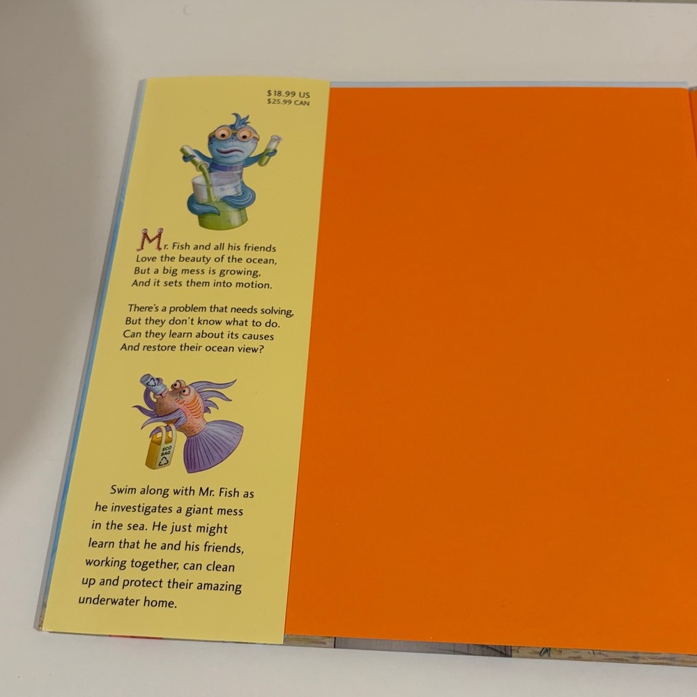 The Pout-Pout Fish Cleans Up the Ocean Book Hardcover - Picture 3 of 6